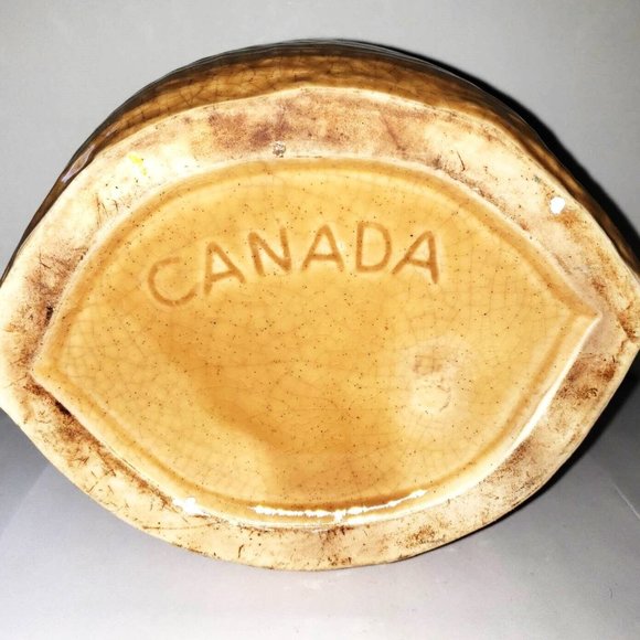 Vintage Burlap Bag Cookie Jar Bag O'Cookies made in Canada - Picture 11 of 11